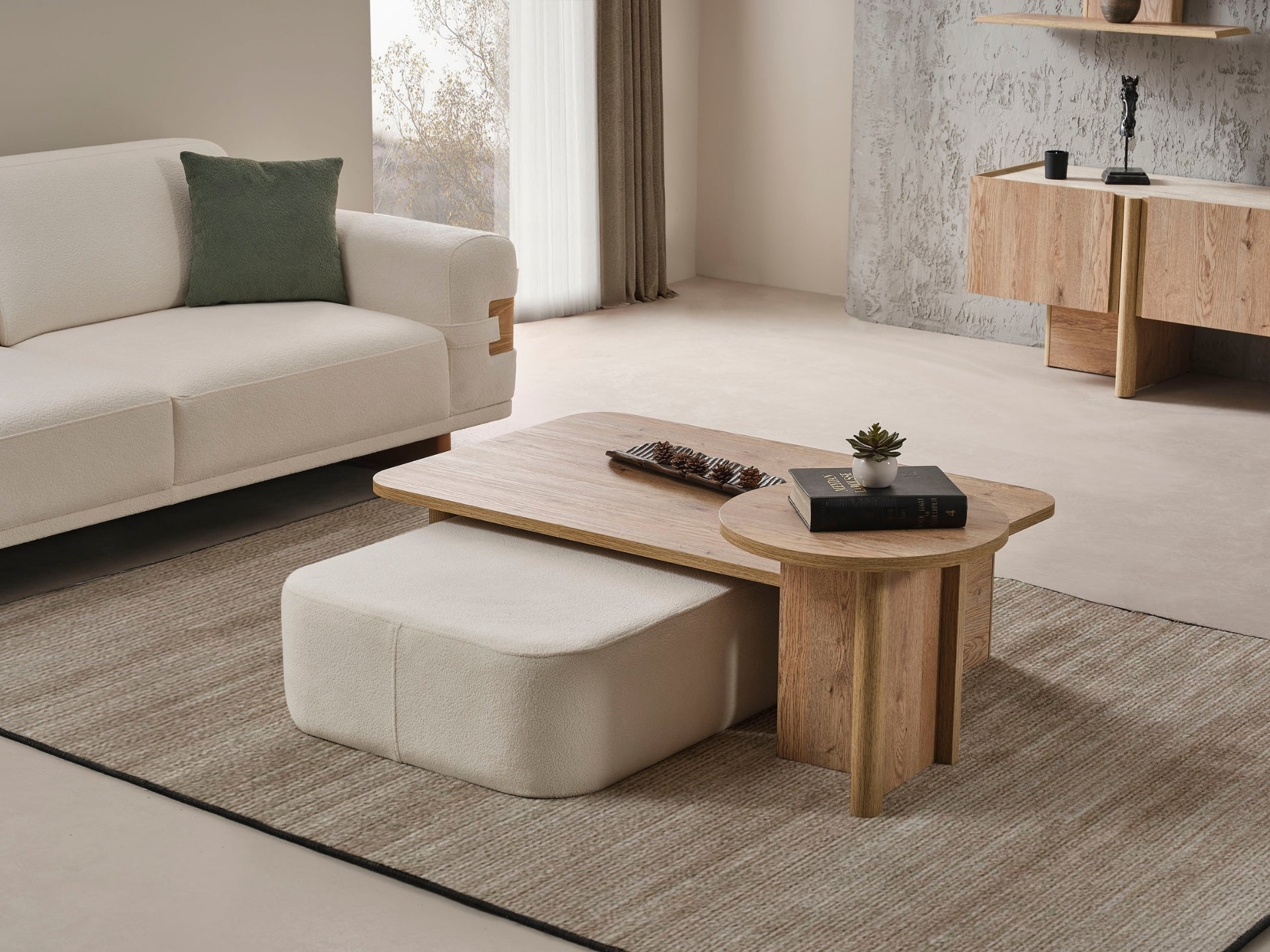 Anka Sehpa (Orta + Yan + Puf Dahil)