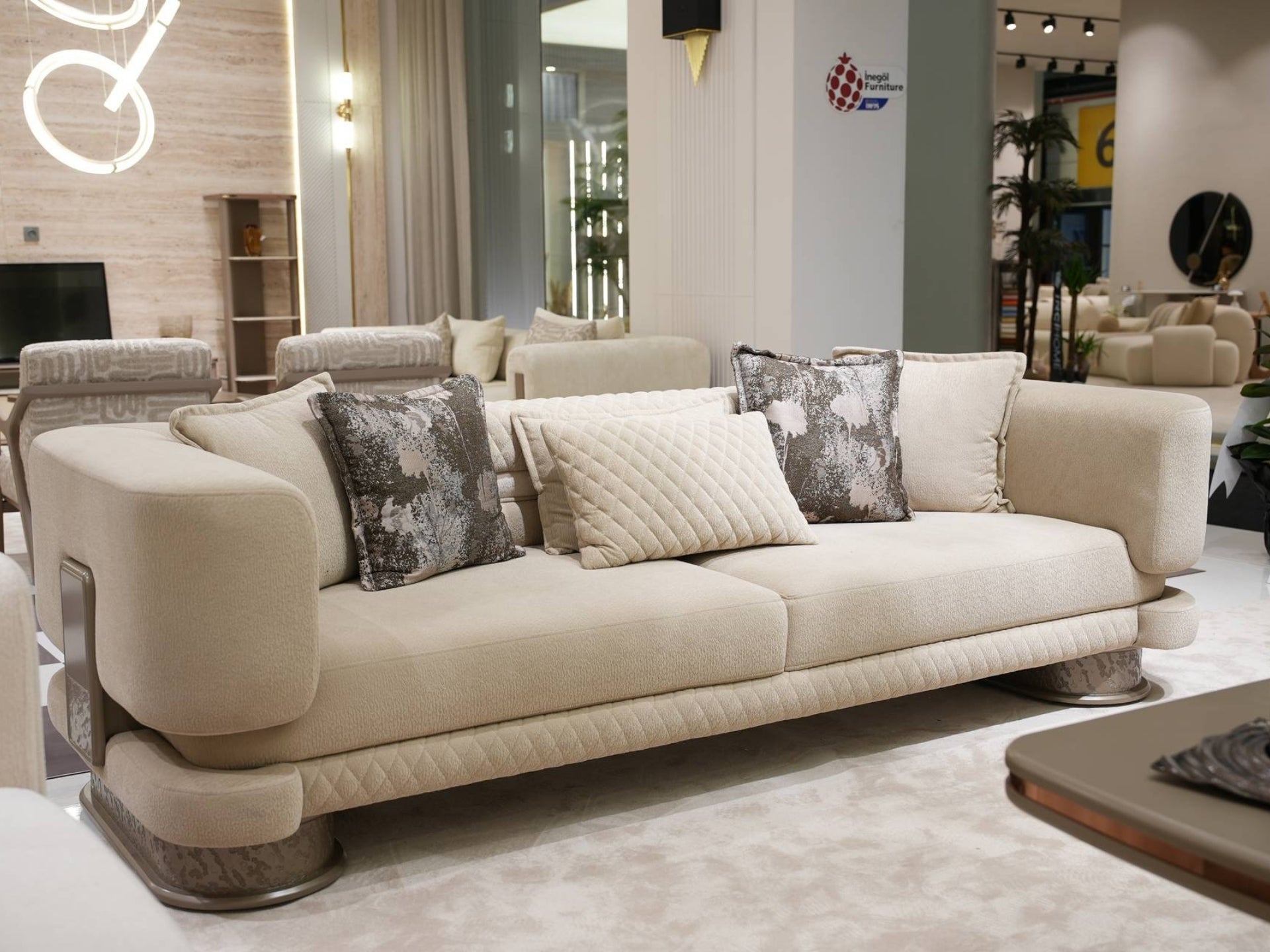 Aspendos 3'lü Kanepe