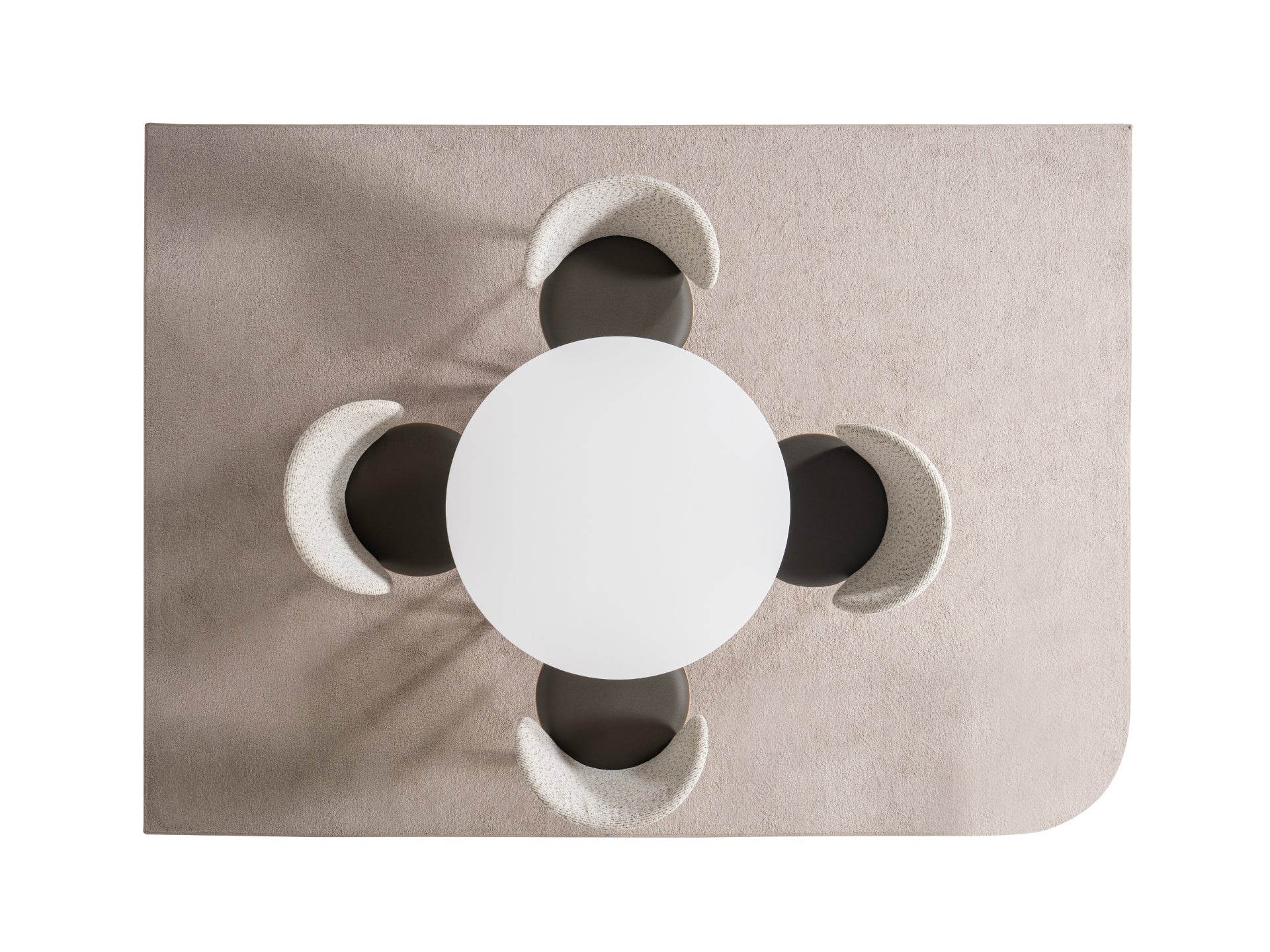 Dominik Masa Sandalye Seti (Beyaz - Meşe)