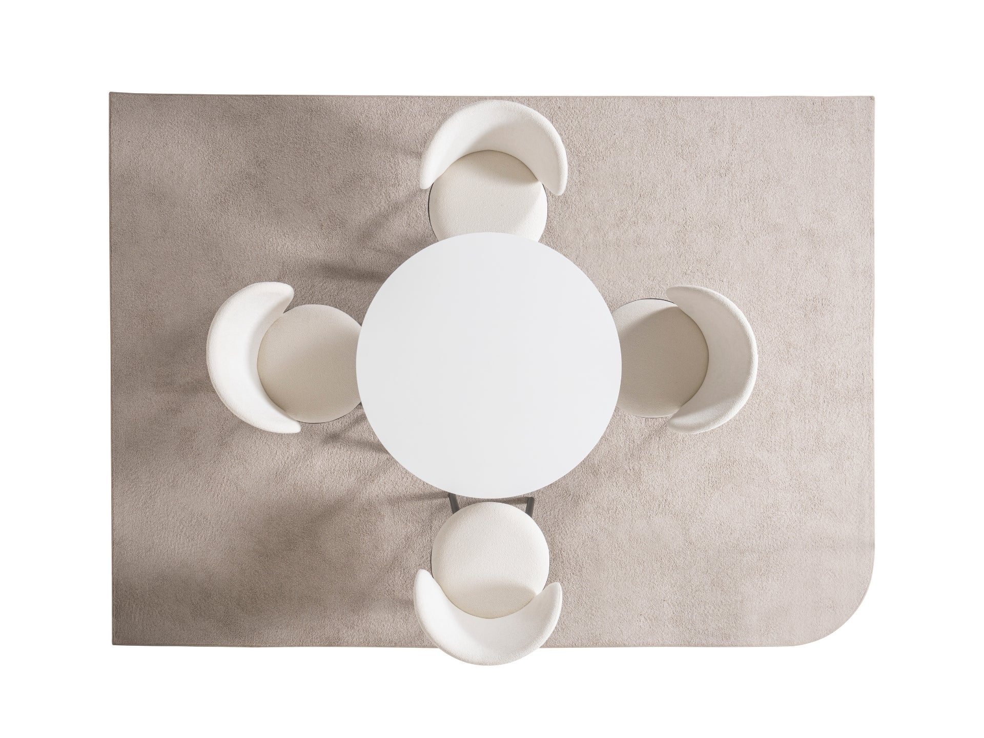 Dominik Masa Sandalye Seti (Beyaz - Siyah)