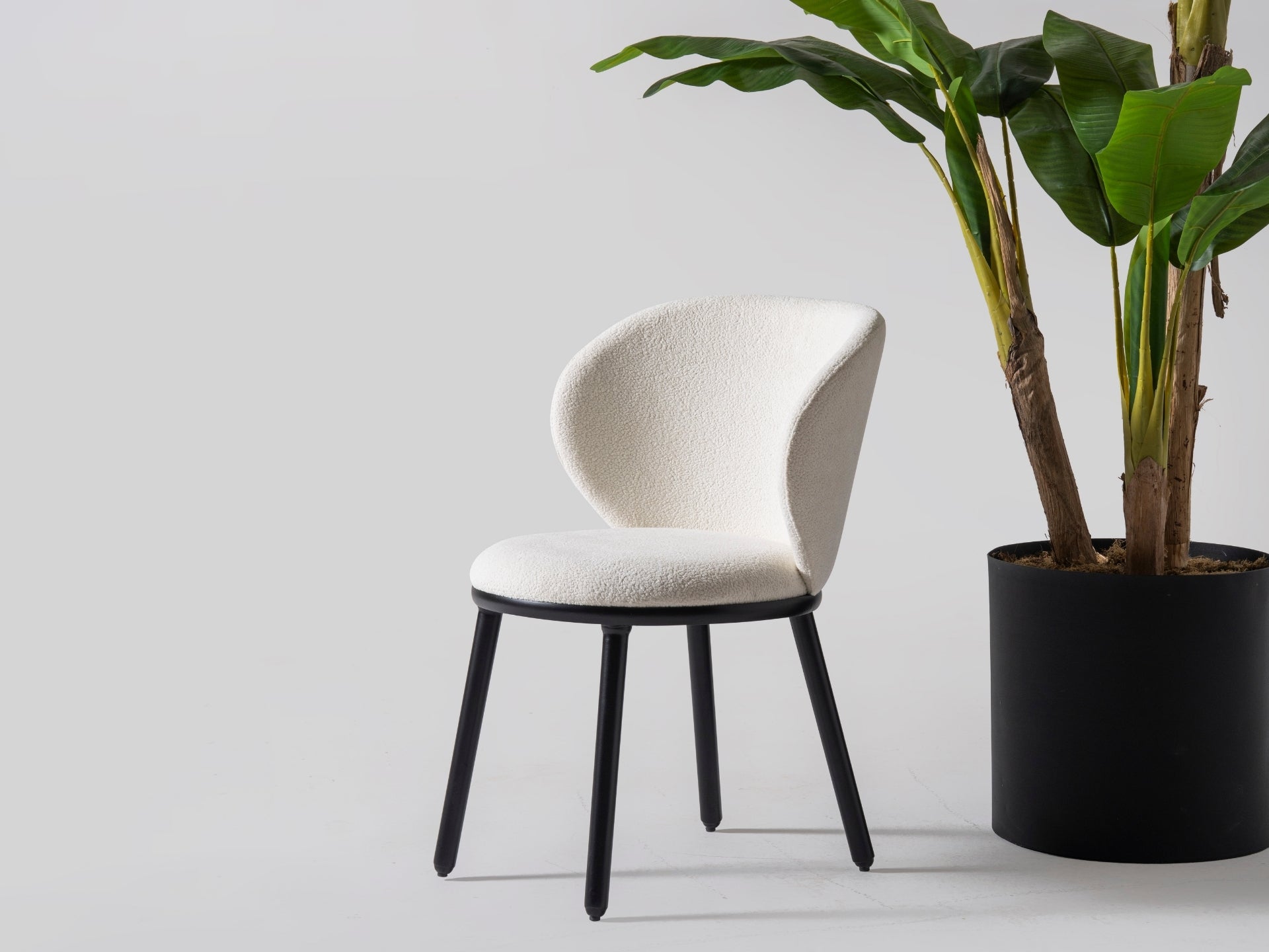 Dominik Masa Sandalye Seti (Beyaz - Siyah)