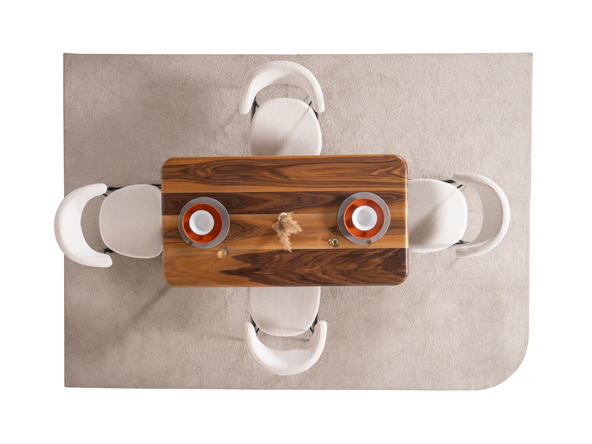 Gloria Masa Sandalye Seti (Siyah)